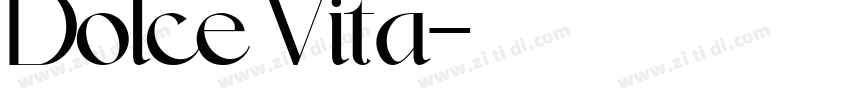 Dolce Vita字体转换